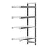 Cambro Camshelving Elements 5-Shelf Solid Add-On Shelving Unit – Speckled Gray