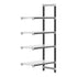 Cambro Camshelving Elements 5-Shelf Solid Add-On Shelving Unit – Speckled Gray