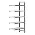 Cambro Camshelving Elements 5-Shelf Vented Add-On Shelving Unit – Speckled Gray