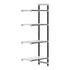 Cambro Camshelving Elements 4-Shelf Vented & Solid Add-On Shelving Unit – Speckled Gray