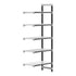 Cambro Camshelving Elements 5-Shelf Vented & Solid Add-On Shelving Unit – Speckled Gray