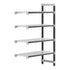 Cambro Camshelving Elements 4-Shelf Vented Add-On Shelving Unit – Speckled Gray