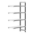 Cambro Camshelving Elements 5-Shelf Solid Add-On Shelving Unit – Speckled Gray