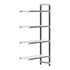 Cambro Camshelving Elements 4-Shelf Vented & Solid Add-On Shelving Unit – Speckled Gray