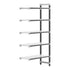 Cambro Camshelving Elements 5-Shelf Vented Add-On Shelving Unit – Speckled Gray