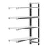 Cambro Camshelving Elements 5-Shelf Solid Add-On Shelving Unit – Speckled Gray
