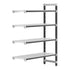 Cambro Camshelving Elements 4-Shelf Vented Add-On Shelving Unit – Speckled Gray