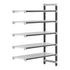 Cambro Camshelving Elements 5-Shelf Vented Add-On Shelving Unit – Speckled Gray