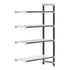 Cambro Camshelving Elements 4-Shelf Vented & Solid Add-On Shelving Unit – Speckled Gray