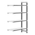 Cambro Camshelving Elements 5-Shelf Solid Add-On Shelving Unit – Speckled Gray