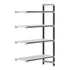 Cambro Camshelving Elements 4-Shelf Vented Add-On Shelving Unit – Speckled Gray