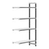 Cambro Camshelving Elements 4-Shelf Vented & Solid Add-On Shelving Unit – Speckled Gray