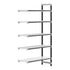 Cambro Camshelving Elements 5-Shelf Vented & Solid Add-On Shelving Unit – Speckled Gray