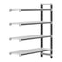 Cambro Camshelving Elements 4-Shelf Vented Add-On Shelving Unit – Speckled Gray