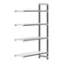 Cambro Camshelving Elements 4-Shelf Vented & Solid Add-On Shelving Unit – Speckled Gray