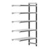 Cambro Camshelving Elements 5-Shelf Vented Add-On Shelving Unit – Speckled Gray