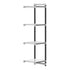 Cambro Camshelving Elements 4-Shelf Vented & Solid Add-On Shelving Unit – Speckled Gray