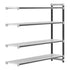 Cambro Camshelving Elements 4-Shelf Vented Add-On Shelving Unit – Speckled Gray