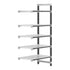 Cambro Camshelving Elements 5-Shelf Vented Add-On Shelving Unit – Speckled Gray