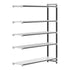 Cambro Camshelving Elements 5-Shelf Vented & Solid Add-On Shelving Unit – Speckled Gray