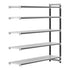 Cambro Camshelving Elements 5-Shelf Vented Add-On Shelving Unit – Speckled Gray