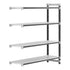 Cambro Camshelving Elements 4-Shelf Vented Add-On Shelving Unit – Speckled Gray