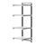 Cambro Camshelving Elements 4-Shelf Vented & Solid Add-On Shelving Unit – Speckled Gray