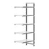 Cambro Camshelving Elements 5-Shelf Solid Add-On Shelving Unit – Speckled Gray