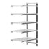 Cambro Camshelving Elements 5-Shelf Vented Add-On Shelving Unit – Speckled Gray