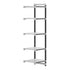 Cambro Camshelving Elements 5-Shelf Vented Add-On Shelving Unit – Speckled Gray