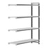 Cambro Camshelving Elements 4-Shelf Vented Add-On Shelving Unit – Speckled Gray