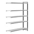 Cambro Camshelving Elements 5-Shelf Vented Add-On Shelving Unit – Speckled Gray