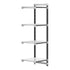 Cambro Camshelving Elements 4-Shelf Vented & Solid Add-On Shelving Unit – Speckled Gray