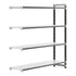 Cambro Camshelving Elements 5-Shelf Solid Add-On Shelving Unit – Speckled Gray