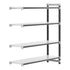Cambro Camshelving Elements 5-Shelf Solid Add-On Shelving Unit – Speckled Gray