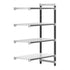 Cambro Camshelving Elements 4-Shelf Vented & Solid Add-On Shelving Unit – Speckled Gray