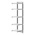 Cambro Camshelving Elements 5-Shelf Vented & Solid Add-On Shelving Unit – Speckled Gray