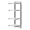 Cambro Camshelving Elements 4-Shelf Solid Add-On Shelving Unit – Speckled Gray