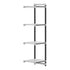 Cambro Camshelving Elements 4-Shelf Vented Add-On Shelving Unit – Speckled Gray
