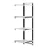 Cambro Camshelving Elements 4-Shelf Vented Add-On Shelving Unit – Speckled Gray
