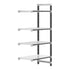 Cambro Camshelving Elements 4-Shelf Vented & Solid Add-On Shelving Unit – Speckled Gray