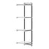 Cambro Camshelving Elements 4-Shelf Solid Add-On Shelving Unit – Speckled Gray