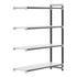 Cambro Camshelving Elements 5-Shelf Solid Add-On Shelving Unit – Speckled Gray