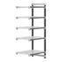 Cambro Camshelving Elements 5-Shelf Vented Add-On Shelving Unit – Speckled Gray