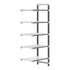 Cambro Camshelving Elements 5-Shelf Vented & Solid Add-On Shelving Unit – Speckled Gray