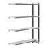 Cambro Camshelving Elements 4-Shelf Vented Add-On Shelving Unit – Speckled Gray