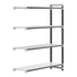 Cambro Camshelving Elements 4-Shelf Vented & Solid Add-On Shelving Unit – Speckled Gray