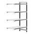 Cambro Camshelving Elements 4-Shelf Solid Add-On Shelving Unit – Speckled Gray