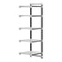 Cambro Camshelving Elements 5-Shelf Vented Add-On Shelving Unit – Speckled Gray