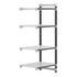 Cambro Camshelving Elements 4-Shelf Vented Add-On Shelving Unit – Speckled Gray